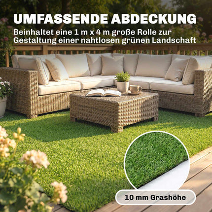 Kunstrasen 100x400cm, selbstentwässernd, 10mm Höhe