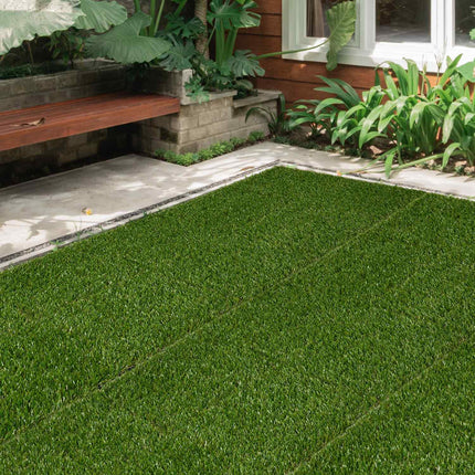 Kunstrasenfliesen – 10er-Pack, 25 mm, für den Gartengebrauch