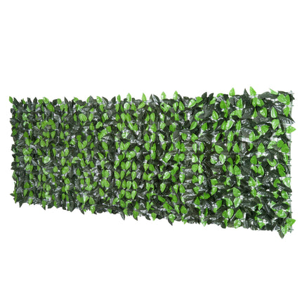 Artificial Greenery Privacy Fence, 300x100 cm, Dark Green