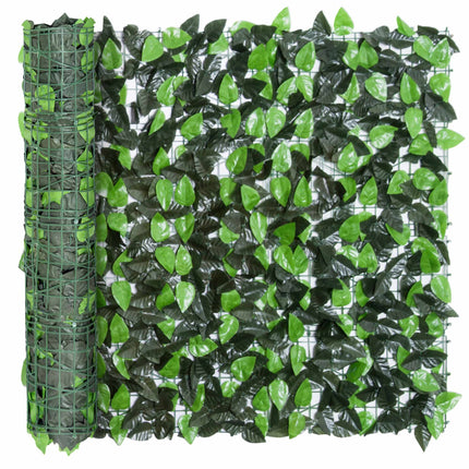 Artificial Greenery Privacy Fence, 300x100 cm, Dark Green