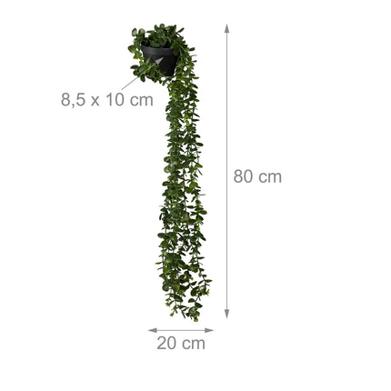 Künstliche Eukalyptus-Hängepflanzen, 2er-Set