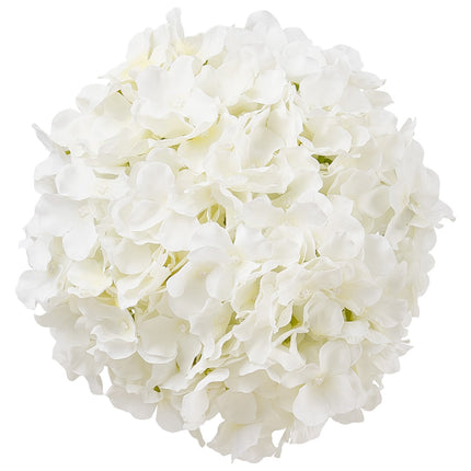 Artificial Hydrangea Flowers, 105 White Silk Stems
