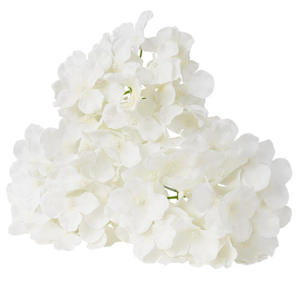 Artificial Hydrangea Flowers, 305 White Silk Stems
