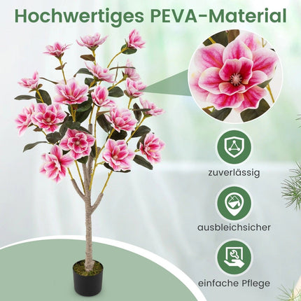 Artificial Magnolia Tree with Blossoms, 90 cm, Potted
