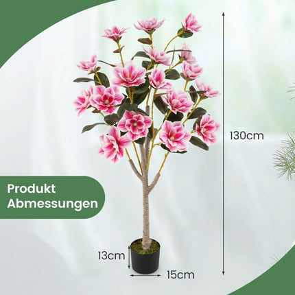 Artificial Magnolia Tree with Blossoms, 90 cm, Potted