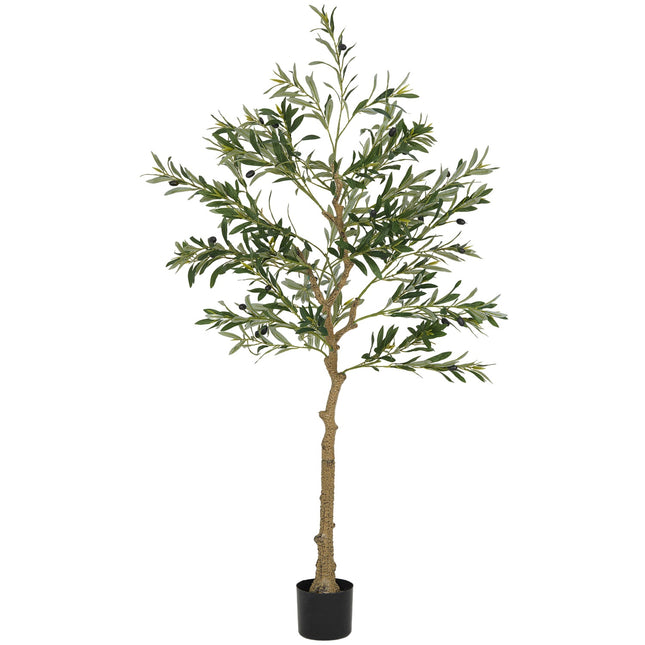 Künstlicher Olivenbaum, 150 cm, 720 Blätter, 40 Oliven