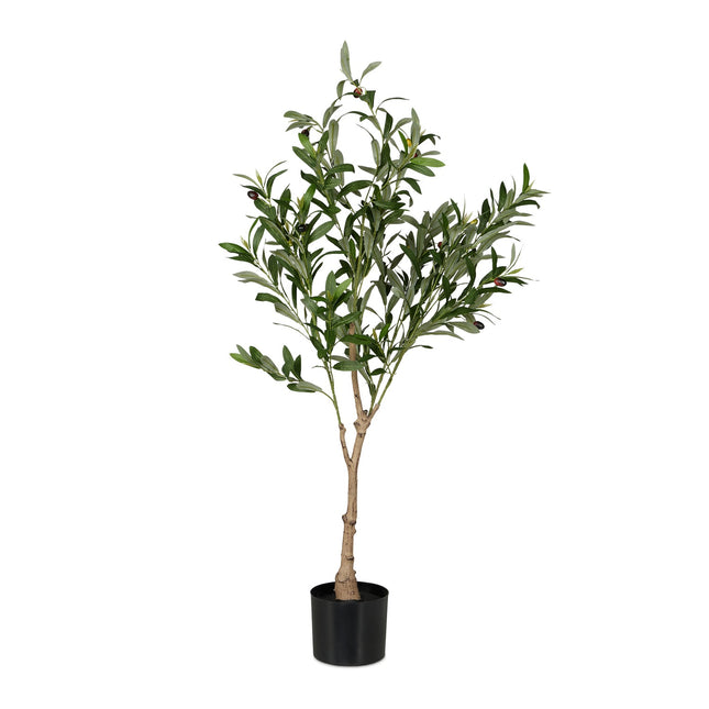 Künstlicher Olivenbaum im Topf – realistisches Design, pflegeleicht