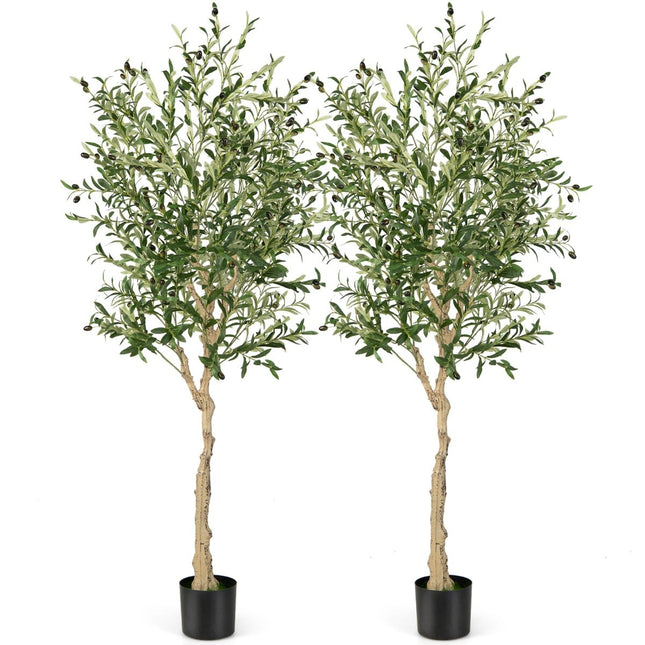 Artificial Olive Trees, 182cm, 1296 Leaves, 72 Olives