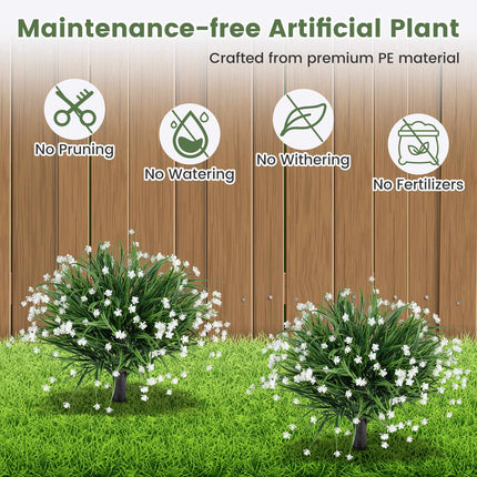 Artificial Onion Grass Flowers, 2-Piece Set, 70 cm