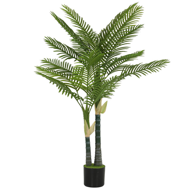 Umělá palma 150 cm, 16 listů, v květináči
