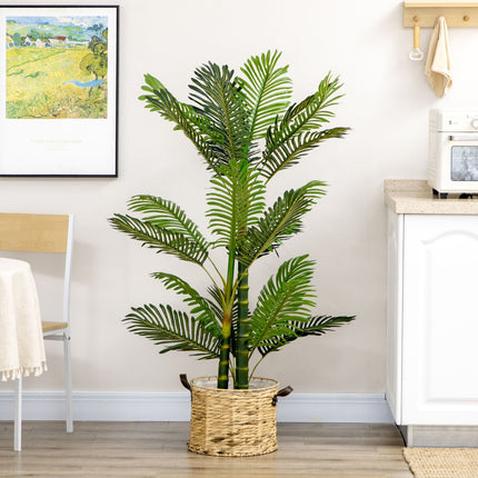 Künstliche Palme für Innenräume, 150 cm, mit zementgefülltem Standfuß