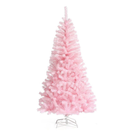 Künstlicher rosafarbener Weihnachtsbaum 180 cm, Metallständer