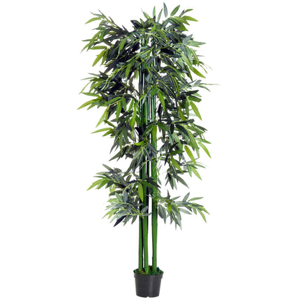 Künstlicher Bambus mit Bepflanzung - 180 cm realistisches Grün