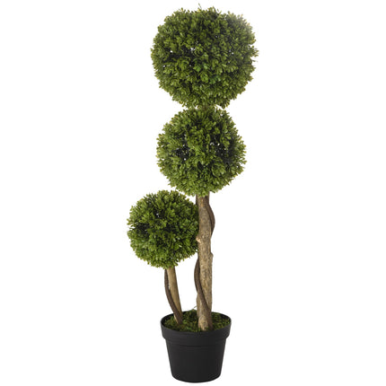 90 cm UV-protected boxwood in a pot - indoors/outdoors