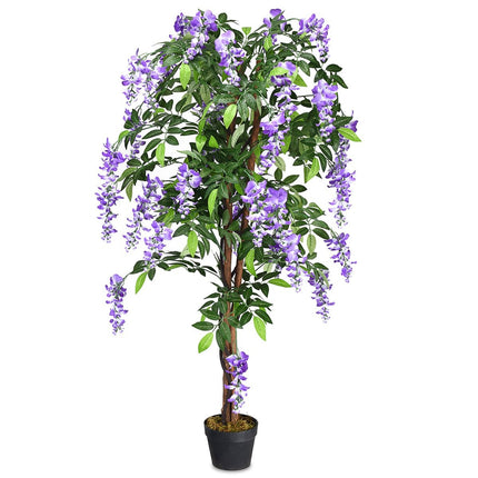 Kunstpflanze Nutzpflanze Kunstpalme Kunstbaum 150cm Lila