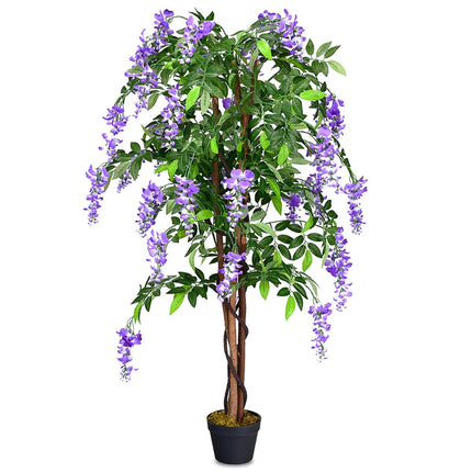 Kunstpflanze Nutzpflanze Kunstpalme Kunstbaum 150cm Lila
