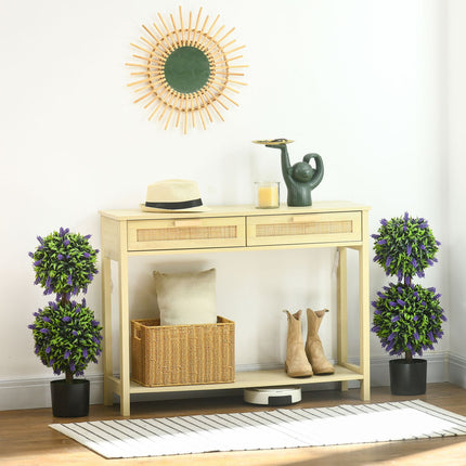 Künstliche Pflanzen 2er-Set - UV-beständig, 70cm mit Lavendel