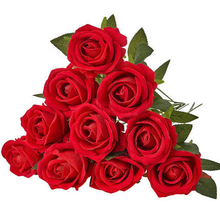 Artificial Roses, 500 Red Foam Flowers With Stems