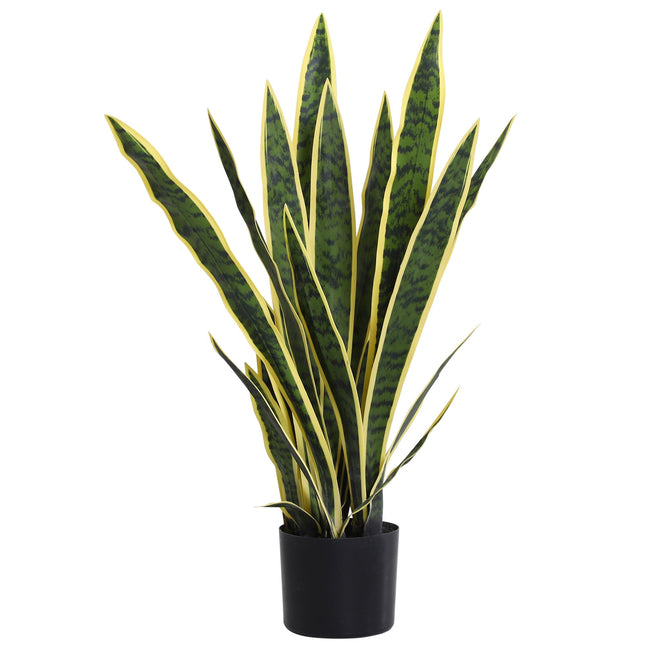 Künstliche Schlangenpflanze, 77 cm hoch, getopft fürs Wohnzimmer