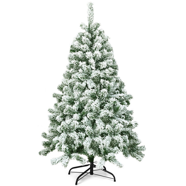 Umělý zasněžený vánoční stromek, 180 cm, PVC jehličí