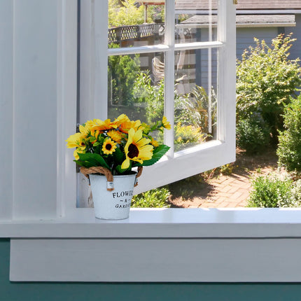 Künstliche Sonnenblumen 3er-Set – Dekorative Töpfe