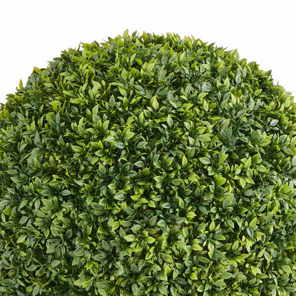 Artificial Topiary Ball, 23-Inch Faux Boxwood, Green