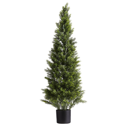 Artificial Topiary Cedar Trees, Set of 2, 48-Inch