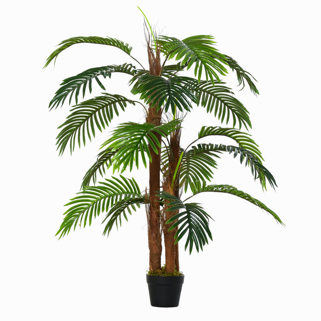 Künstliche Palme 120 cm – naturgetreue Pflanze für drinnen/draußen