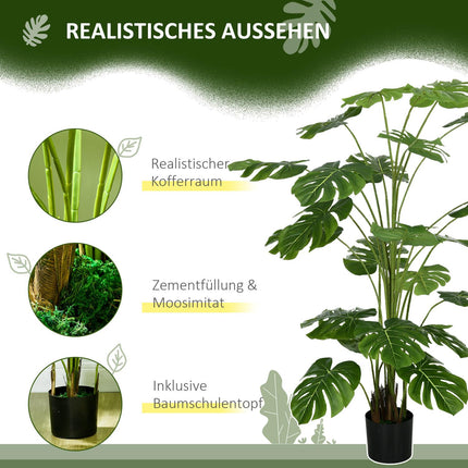 Künstliche Monstera Deliciosa, 180 cm, für die Inneneinrichtung