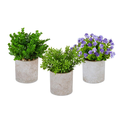 Artificial plants set of 3