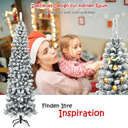 Sapin de Noël artificiel enneigé avec 461 branches mesurant 225 cm