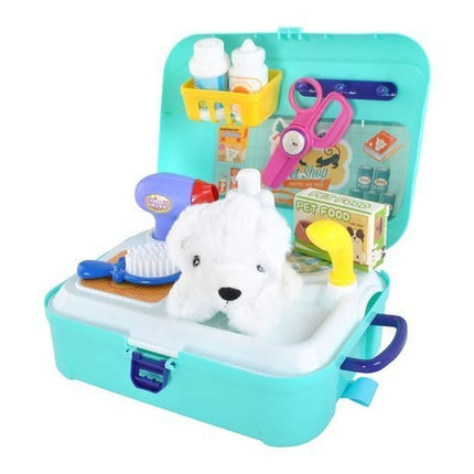 A set for bathing a dog - a toy