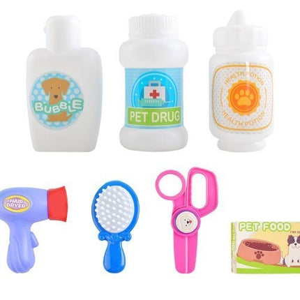 A set for bathing a dog - a toy