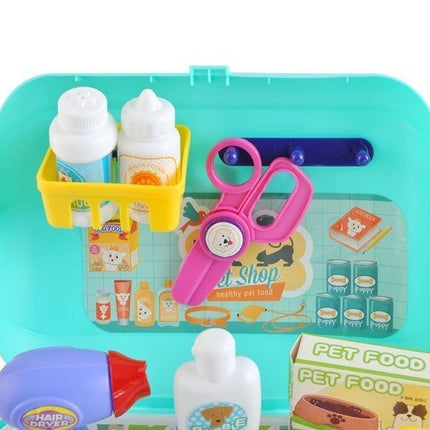 A set for bathing a dog - a toy