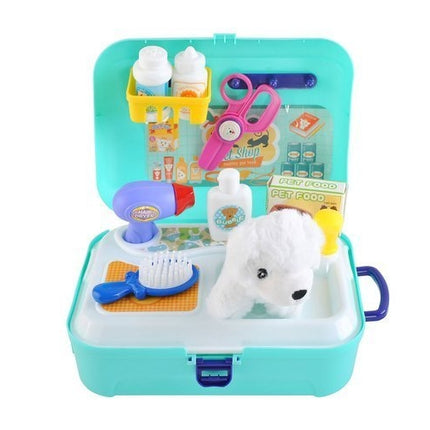 A set for bathing a dog - a toy