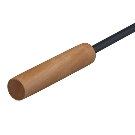 Ash scraper with wooden handle