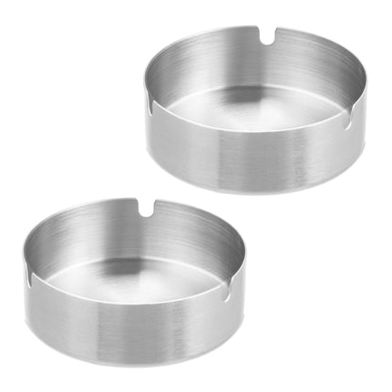 Cendrier en acier inoxydable, lot de 2