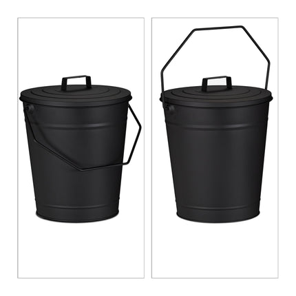Aschenbecher mit Deckel 12 l