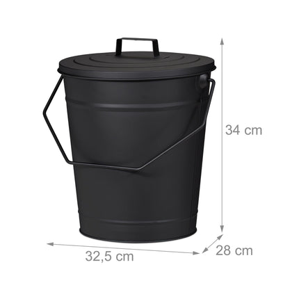 Aschenbecher mit Deckel 12 l
