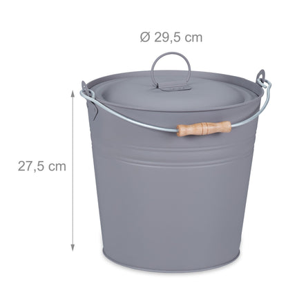 Aschenbecher mit Deckel 12 l