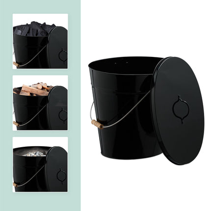 Aschenbecher mit Deckel 18,5 L