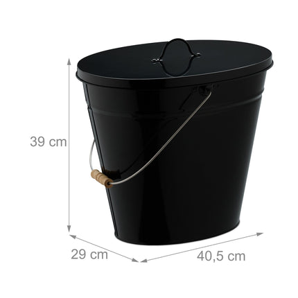 Aschenbecher mit Deckel 18,5 L