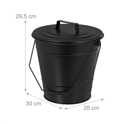 Aschenbecher mit Deckel 7 l