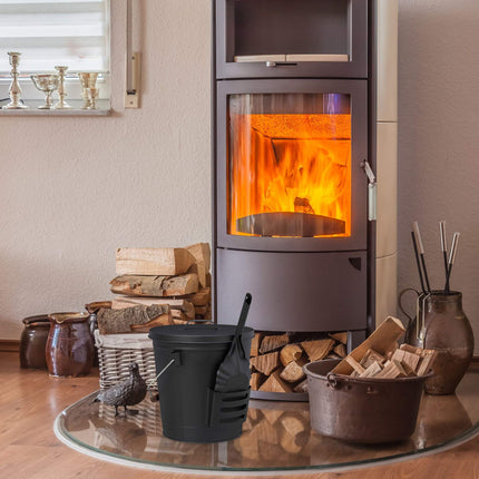 Aschenbecher mit Deckel und Schaufel