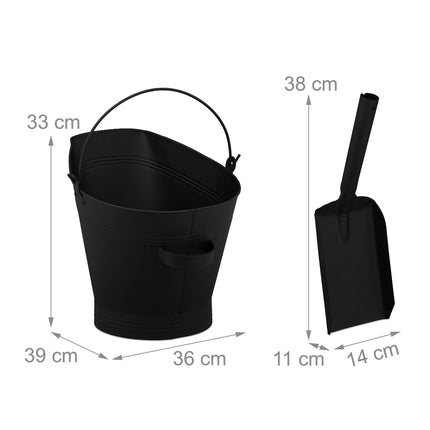 Aschenbecher mit Schaufel 11 l