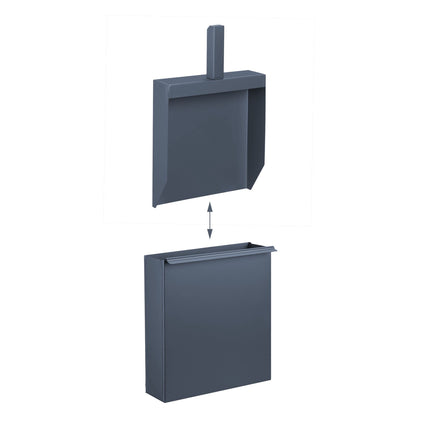Ashtray with spade in anthracite