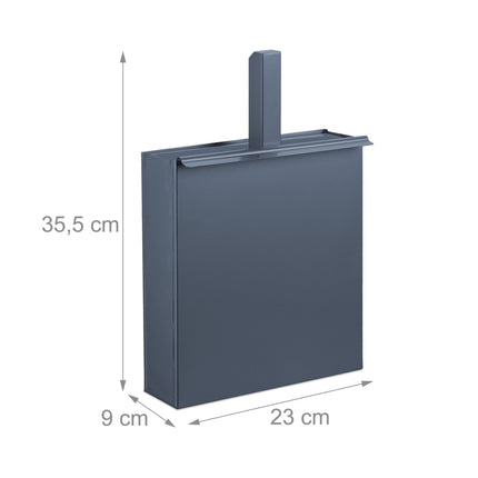 Ashtray with spade in anthracite