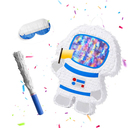 Astronaut Piñata Set with Stick & Mask