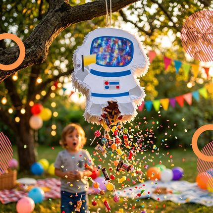 Astronaut Piñata Set with Stick & Mask