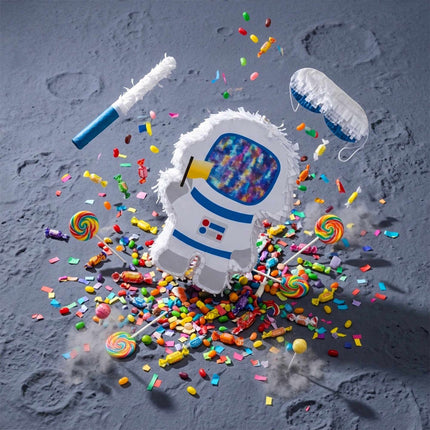Astronaut Piñata Set with Stick & Mask